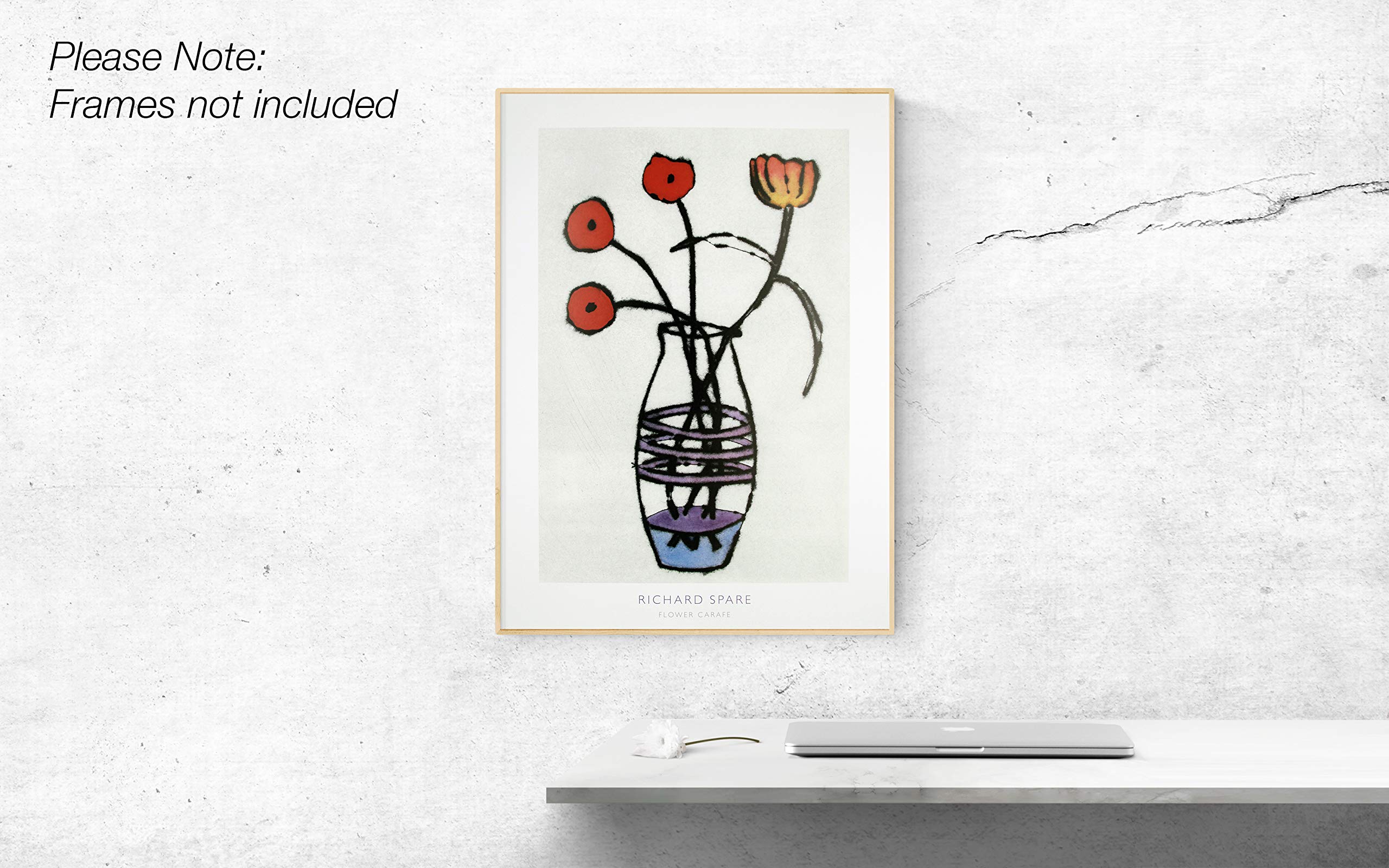 The Art Group | Flower Carafe - Richard Spare | Original Vintage